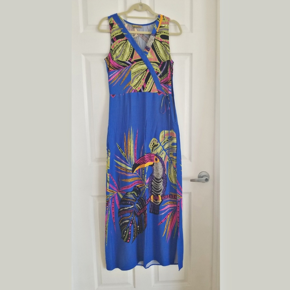 Unique animal pattern long dress
